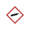 Gefahrensymbol, komprimierte Gase, Aufkleber, Folie, HxB 25x25mm