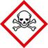 Gefahrensymbol, giftige Stoffe, Aufkleber, Folie, HxB 50x50mm