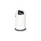 Abfallbehälter,22l,HxØ 640x355mm,Innenbehälter Stahl,Korpus Stahl weiß