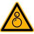 Warnschild, Warnung v. Einzugsgefahr, Wandschild, Alu, HxB 100x100mm