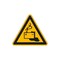 Warnschild, Warnung v. Gefahren durch Batterien, Aufkleber, Folie