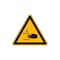 Warnschild, Warnung v. Handverletzungen, Aufkleber, Folie, HxB 100x100mm