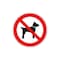 Verbotsschild, Mitführen v. Hunden verboten, Wandschild, Alu, Standard