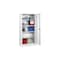 Universalschrank, HxBxT 1950x940x400mm, 4xStahlboden, Zyl.-Schl., Sockel