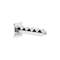 Wellenträger, f. Schlitzplatte, L 200mm, Wellenabstand 55mm, alufarben