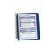 Wand-Sichttafelsystem,DIN A4,hoch,5 Tafeln,blau,Wandhalter magnetisch