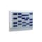 Auftragsplaner, 10 Fächer, HxB 1278x1575mm, Ablage(n) Kunststoff, grau