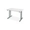 Klapptisch, HxBxT 740x1200x600mm, rechteckig, T-Fuß schwarz, Vierkantrohr
