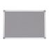 Pinntafel, HxB 600x900mm, Tafel Textil, grau, pinnbar, Rahmen Alu