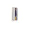 Abteilschrank,RAL7035,HxBxT 1850x600x500mm,2 Abt.,Abt. B 300mm,Zyl.-Schl.