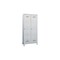 Abteilschrank,RAL7035,HxBxT 1850x800x500mm,2 Abt.,Abt. B 400mm,Zyl.-Schl.