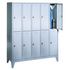 Abteilschrank,RAL7035,HxBxT 1850x1480x500mm,5x2 Abt.,Abt. B 300mm