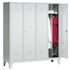 Abteilschrank,HxBxT 1850x1590x500mm,4 Abt.,Korpus RAL7035,Front RAL7035