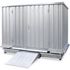 Gefahrstoff-Container,f. wasserg. Stoffe,HxBxT 2380x4075x2075mm,verzinkt