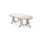 Klapptisch, HxBxT 740x1600x700mm, rechteckig, T-Fuß schwarz, Rundrohr