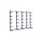 Kragarmregal, Grund+Anbau, HxBxT 2480x4305x720mm, 5 Ständer, RAL5010