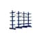 Kragarmregal, Grund+Anbau, HxBxT 1980x3235x1300mm, 4 Ständer, RAL5010