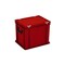 Euronorm-Koffer, HxLxB 335x400x300mm, 31l, PP, rot, Scharnierdeckel