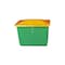 Streugutbehälter, 550l, HxBxT 780x1340x990mm, GFK, grün, Deckel orange
