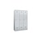 Abteilschrank, RAL7035, HxBxT 1850x1200x500mm, 3 Abt., Abt. B 400mm