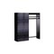 Schließfach-Garderobe,HxBxT 1950x1850x480mm,Korpus RAL7035,Front RAL3003