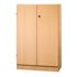 Büroschrank,HxBxT 1270x800x420mm,2xHolzboden,3 OH,Korpus Buche,Nut-Griff