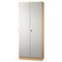 Büroschrank, HxBxT 2004x800x420mm, 4xHolzboden, 5 OH, Streifen-Griff