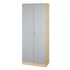 Büroschrank,HxBxT 2004x800x420mm,4xHolzboden,5 OH,Korpus Ahorn,Nut-Griff