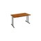 Klapptisch, HxBxT 740x1400x700mm, rechteckig, T-Fuß schwarz, Vierkantrohr