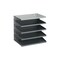 Sortierreck,5xDIN A4,Tisch-/Wandmontage,HxBxT 345x365x253mm,Stahl,grau