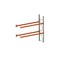 Palettenregal,Anbaufeld,HxBxT 2700x2785x800mm,2xTraversen,6 Stellplätze