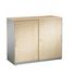 Schiebetürenschrank,HxBxT 915x1200x440mm,1xStahlboden,2 OH,Korpus weißalu