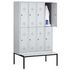 Sitzbankschrank,HxBxT 2090x1590x815mm,Korpus RAL7035,Front RAL7035