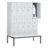 Sitzbankschrank,HxBxT 2090x1480x815mm,Korpus RAL7035,Front RAL7035