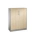 Büroschrank,HxBxT 1310x1000x440mm,2xStahlboden,3 OH,Korpus RAL9006