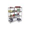 Lagerregal,Eckregal,HxBxT 1800x 900/1300x 410mm,Fachl. 265kg,4xHolzboden
