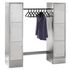 Schließfach-Garderobe,HxBxT 1800x1550x500mm,Korpus RAL7021,Front RAL5010