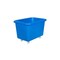 Rechteckbehälter, HxLxB 641x902x660mm, 227l, PE, blau, Wände geschlossen