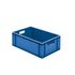 Euronorm-Stapelbehälter,HxLxB 210x600x400mm,40l,PP,blau,Wände geschlossen