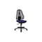 Bürodrehstuhl,Synchronmech.,Sitz Stoff blau,Sitz HxBxT 430-510x480x480mm