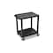 Kunststoff-Etagenwagen, Tragl. 150kg, 2 Etage(n), Ladefl. LxB 610x460mm