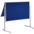 Moderationstafel,HxB 1950x1200mm,Tafel HxB 1500x1200mm,Tafel Textil,blau