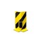 Anfahrschutz, Winkel, H 400mm, Schenkel L 160mm, Stahl, gelb/schwarz