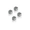 Würfelmagnet, Neodym-Magnet, HxBxT 10x10x10mm, silber, Haftkraft 3kg