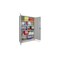 Großraum-Flügeltürenschrank, RAL7035, HxBxT 1950x1200x600mm, 4xStahlboden
