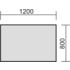 Höhenverstellbarer Schreibtisch,HxBxT 680-820x1200x800mm,Platte graphit