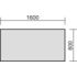 Höhenverstellbarer Schreibtisch,HxBxT 680-820x1600x800mm,Platte graphit