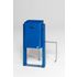 Abfallbehälter,f. außen,40l,HxBxT 990x410x280mm,Boden,Korpus Stahl blau