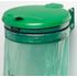 Müllsackhalter,f. 1x120l,Wand/Pfosten,Gestell grün,Deckel Kunststoff grün