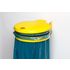 Müllsackhalter,f. 1x120l,Wand/Pfosten,Gestell gelb,Deckel Kunststoff gelb